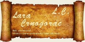 Lara Crnogorac vizit kartica